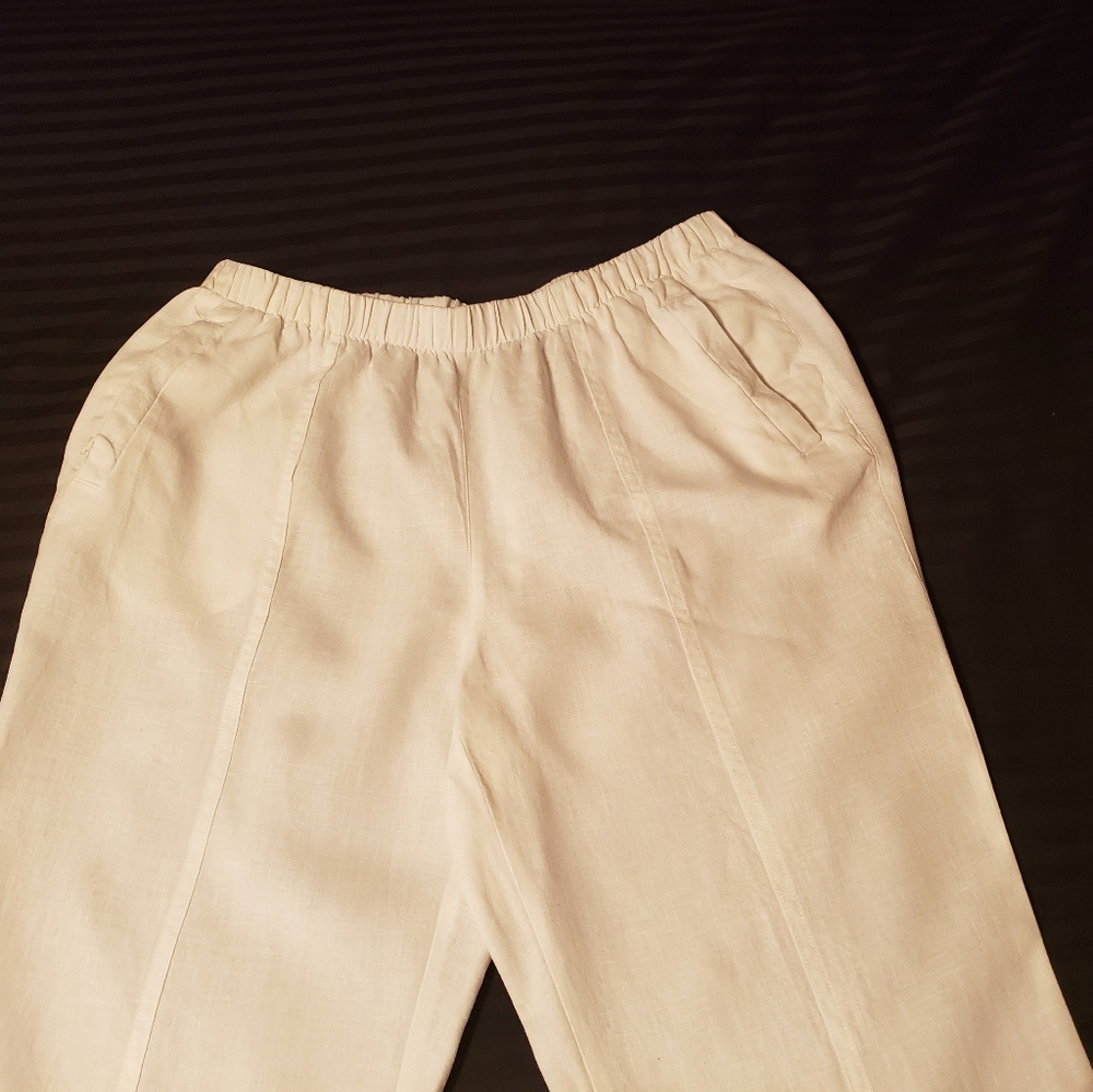 Chico's white linen pants - Picture 2 of 7